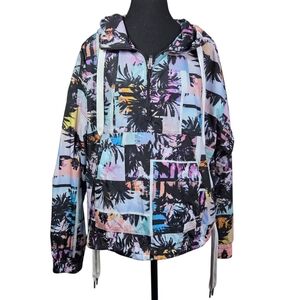 Calvin Klein Performance Palm Tree Windbreaker Size Med